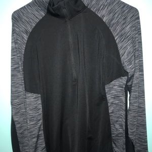 Mid zip, running sweatshirt